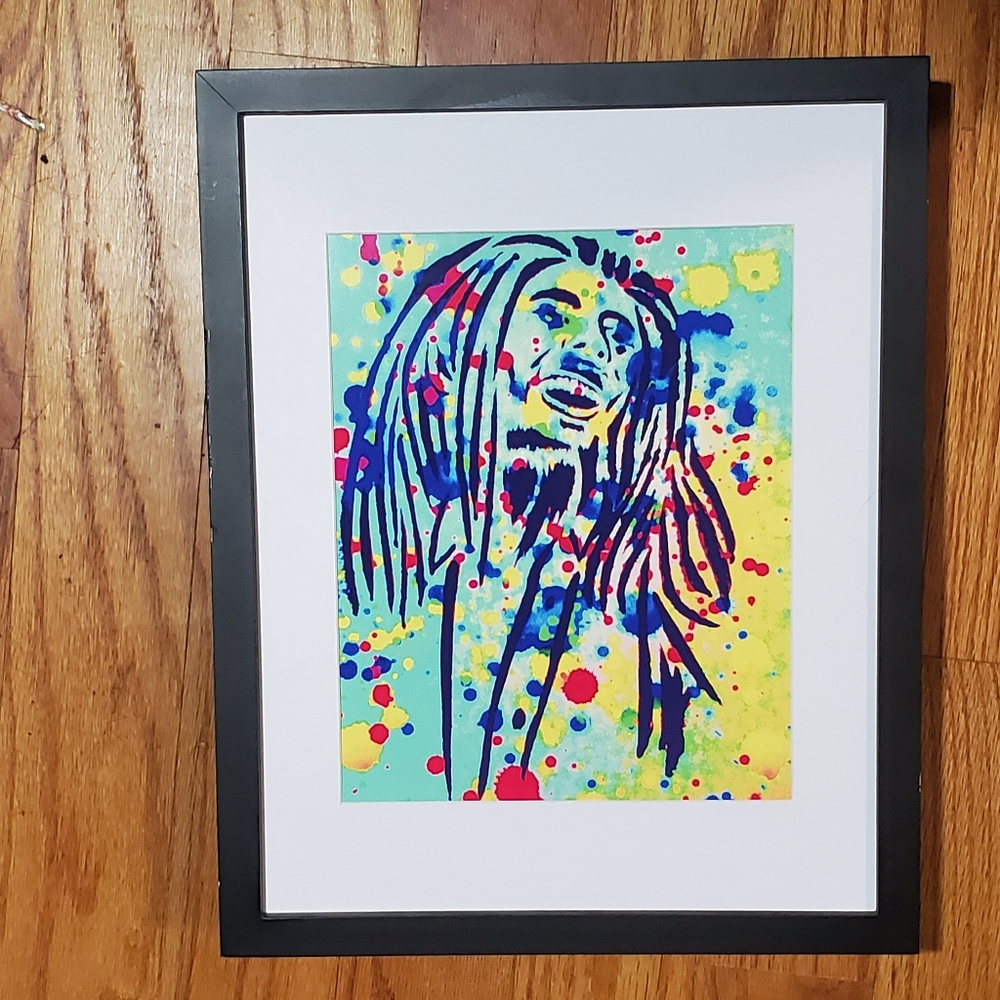Unframed art print Graffiti bob marley
